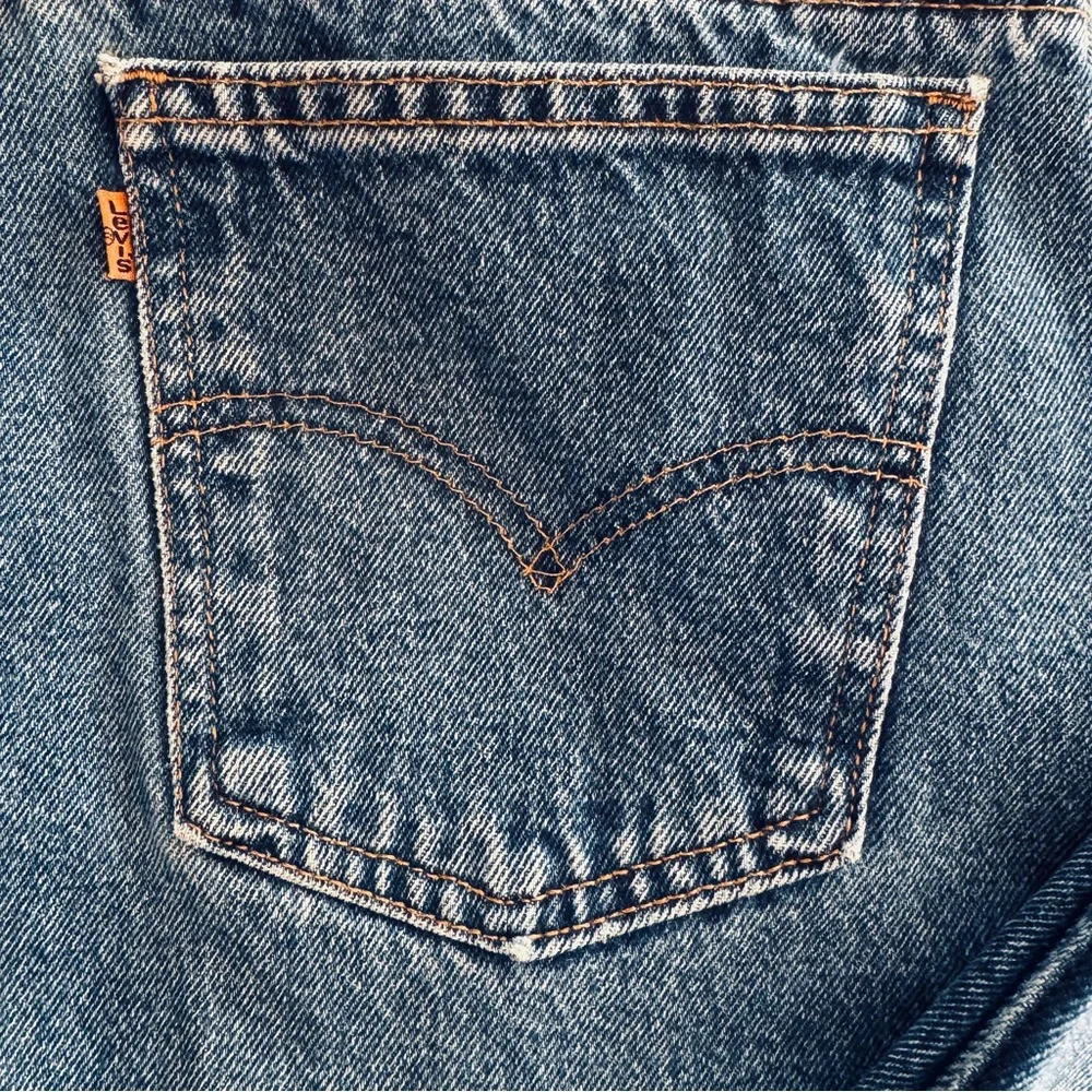 💖 Vintage Levi's 962 Orange Tab High Waist Jeans, Size 13 Jr. S - Picture 4 of 16